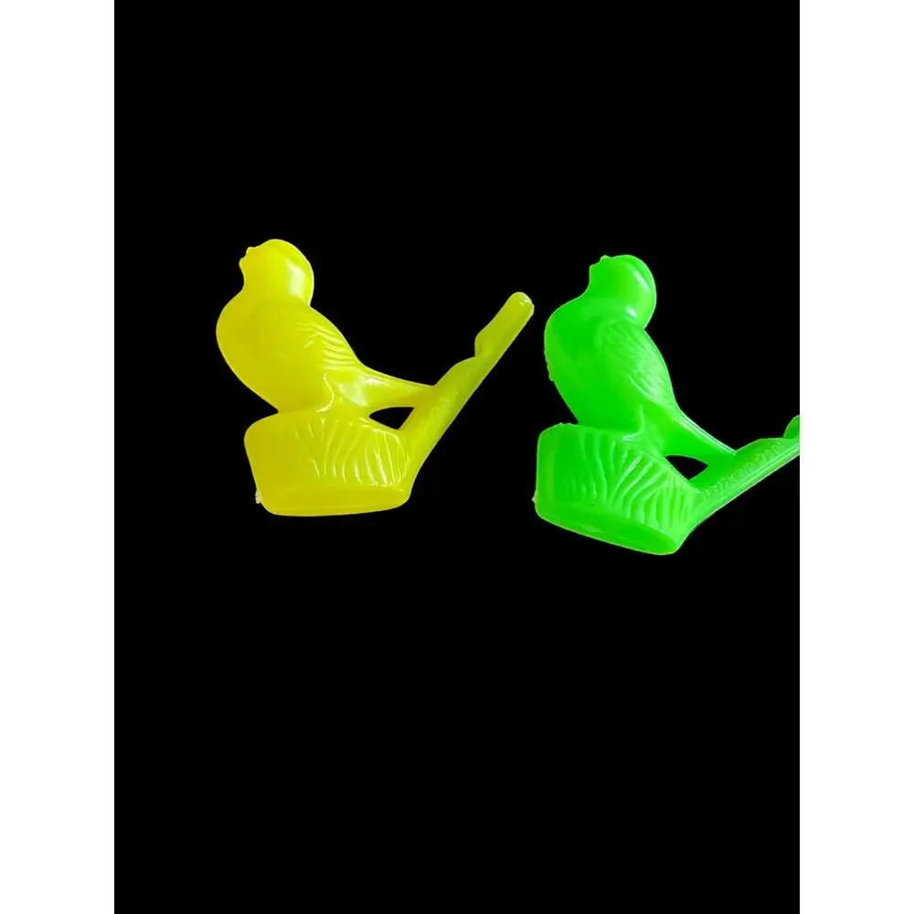 Vintage Bird Whistle Water Warblers Toy Hard Plastic 5 & Dime Lot of 2 Hong Kong